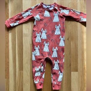 Walkiddy organic cotton romper, 1-2y